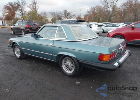 1985 Mercedes-Benz 380 Sl из США, поврежденный, VIN WDBBA45C6FA022313